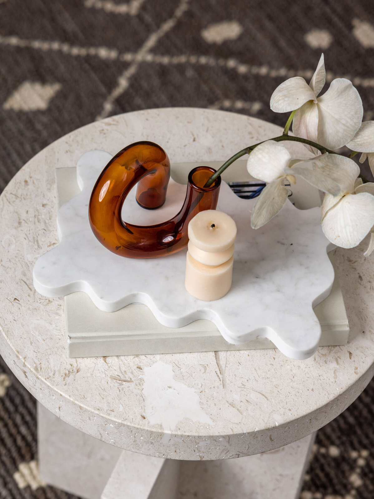 Collana Tray in Marble Grey