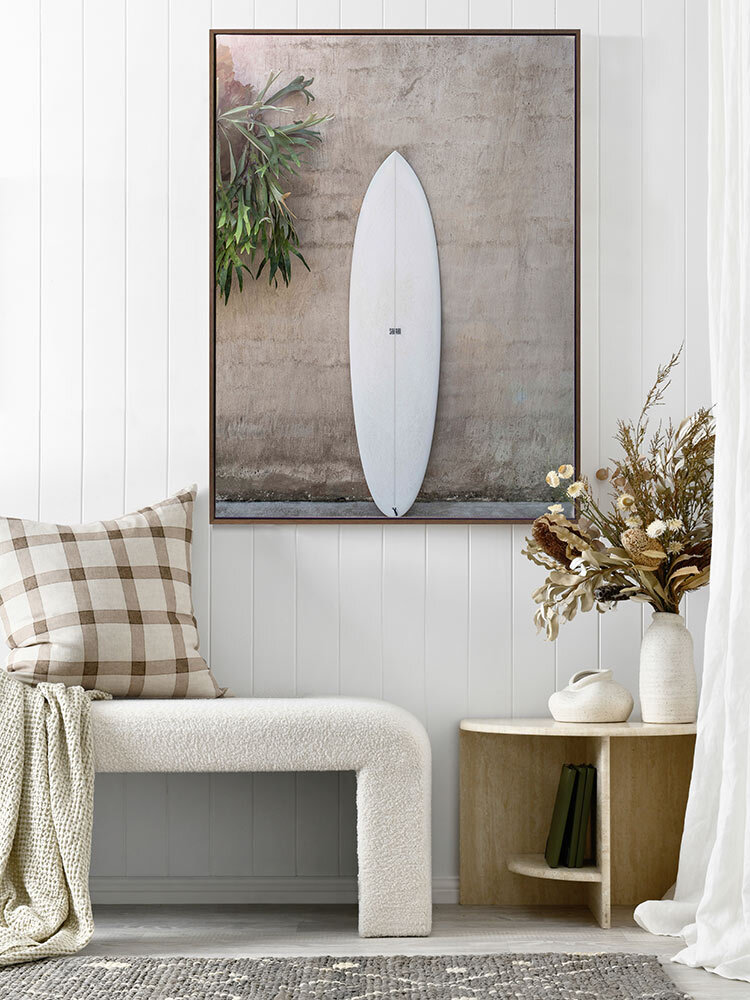 Surfboards & Sun Canvas Art Print