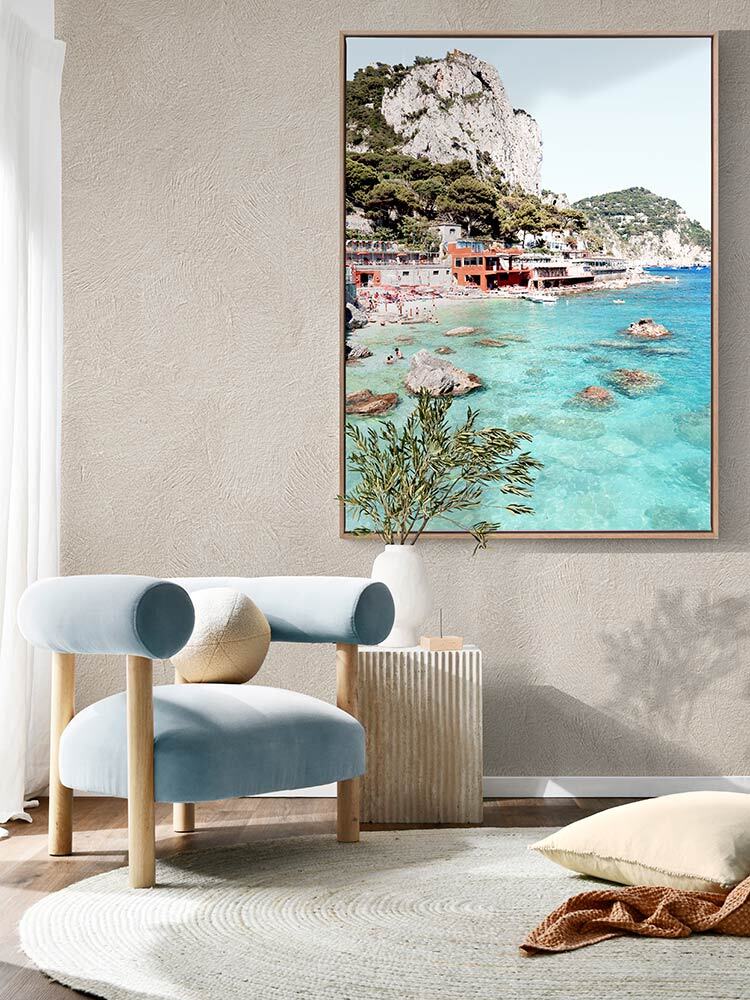 Capri Island Canvas Art Print