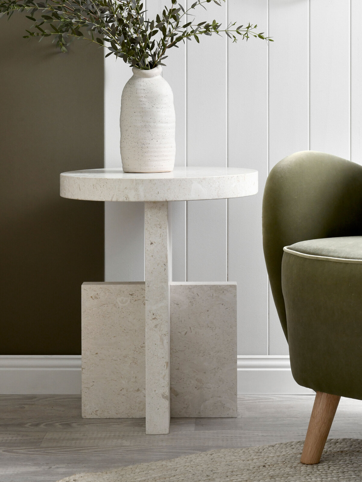 Silas Side Table - Buy Limestone Side Tables by Urban Road