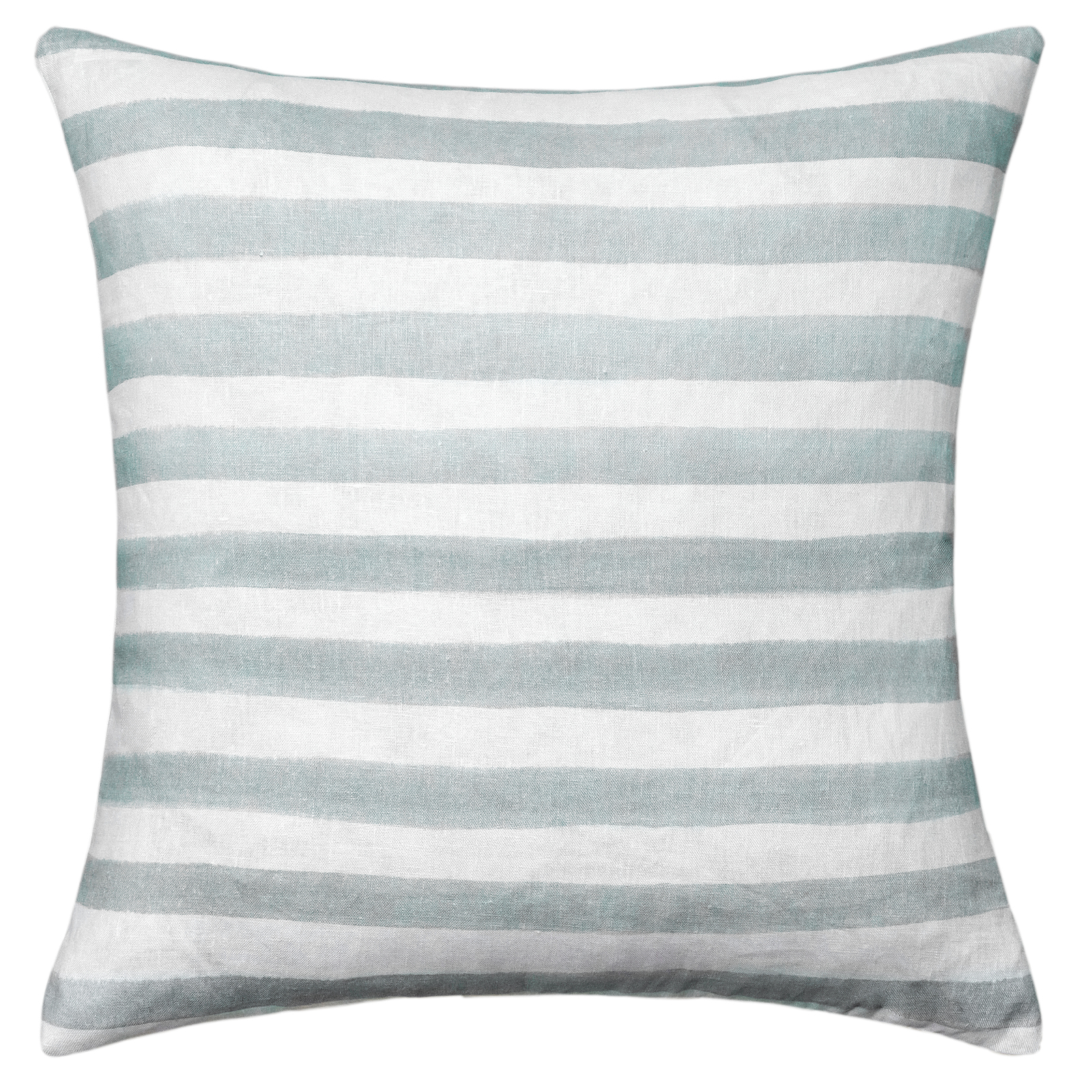 Rumi Striped Sage Green Linen Cushion - 50X50cm