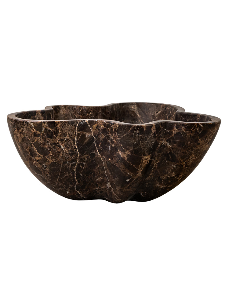 Verve Decorative Bowl in Marble - Dark Emperador
